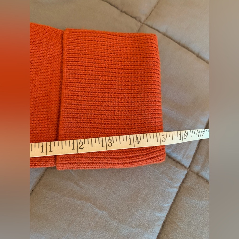 Talbots NWT burnt orange 3/4 sleeve turtleneck sweater size P (smalll?) petite - Picture 11 of 15